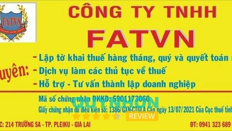Công ty Dịch vụ Kế toán - Thuế FATVN – 280 Nguyễn Viết Xuân, Hội Phú, Gia Lai 600000, Việt Nam hình ảnh 3