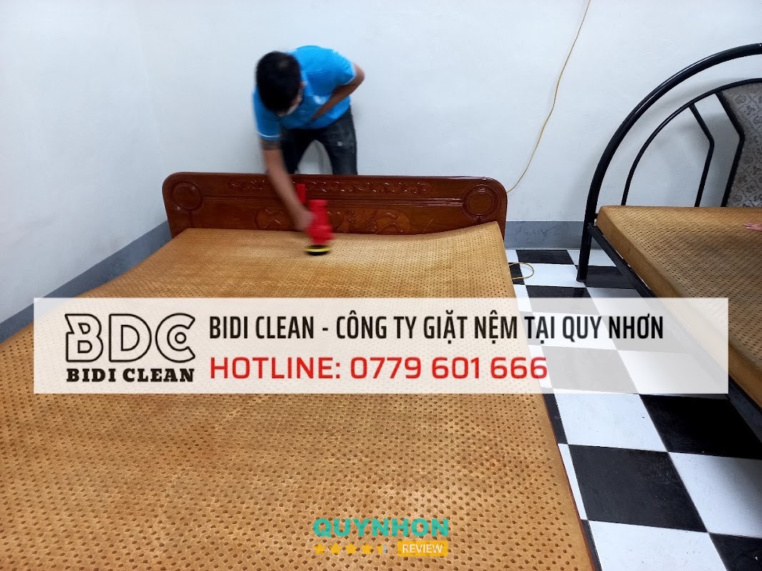 Bidi Clean giặt nệm tại nhà ở Quy Nhơn