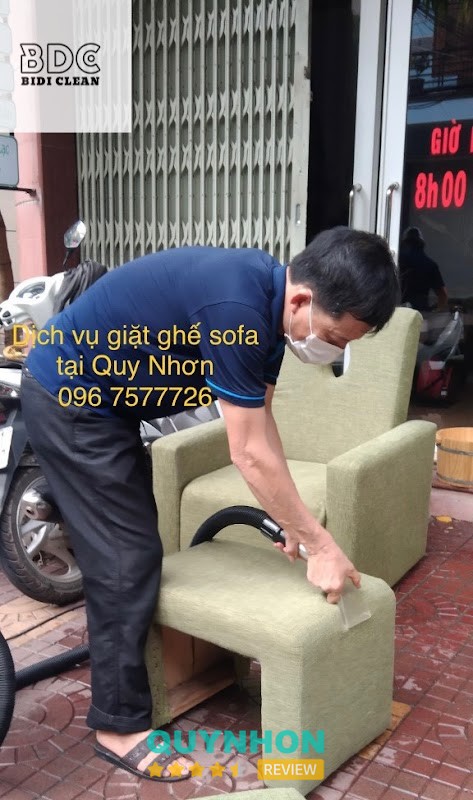 Bidi Clean giặt ghế sofa tại Quy Nhơn