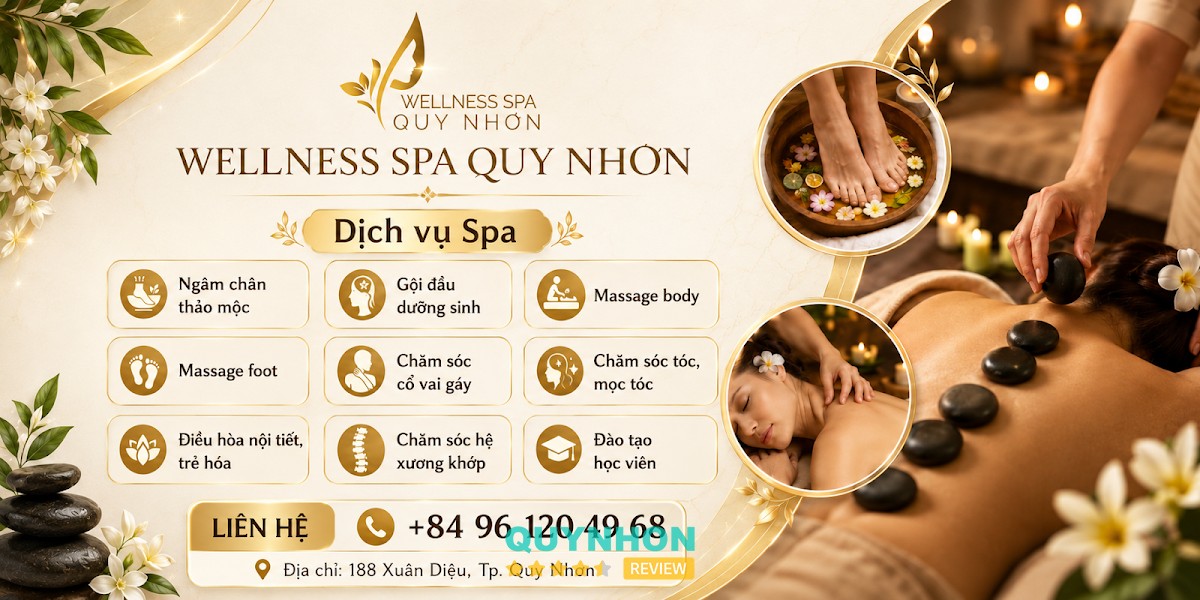 Wellness Spa Quy Nhơn massage cổ vai gáy