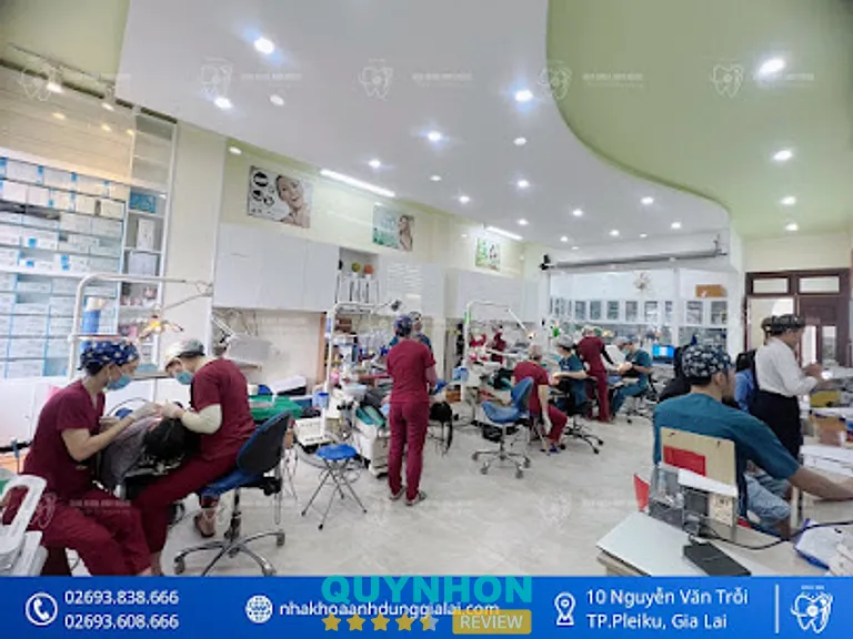 Nha khoa Anh Dũng: 08 – 10 Nguyễn Văn Trỗi, P. Pleiku