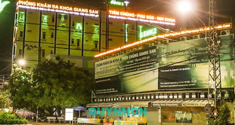 Phòng khám đa khoa Giang San: 512 Trường Chinh, P. An Nhơn Đông