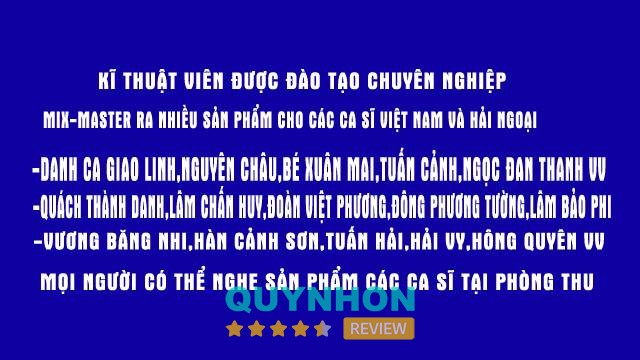 Phòng thu âm Mix-Master chuyên nghiệp Gia Lai tại Pleiku