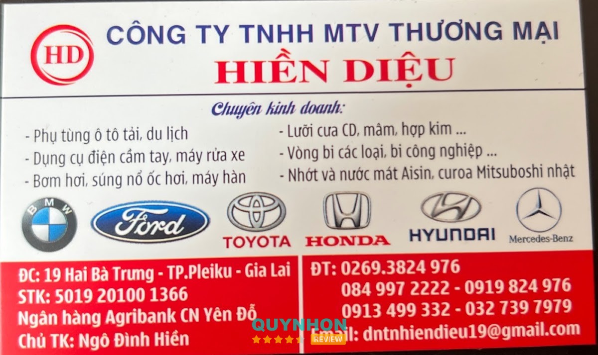 Phụ tùng ô tô HIỀN DIỆU – hình ảnh 2