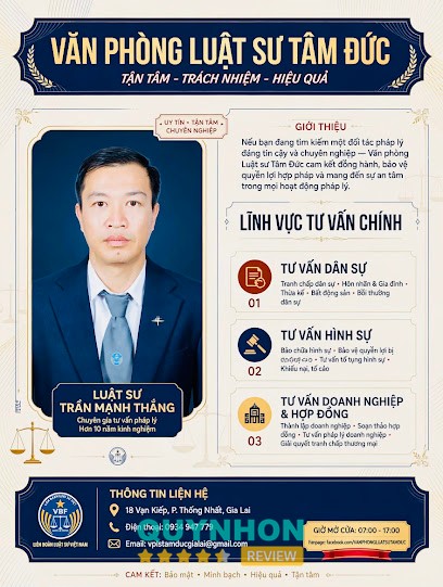 Văn phòng luật sư Tâm Đức Gia Lai